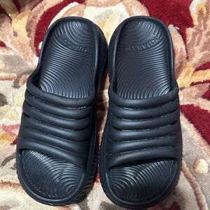 Kuwalla Black Slide Sandals